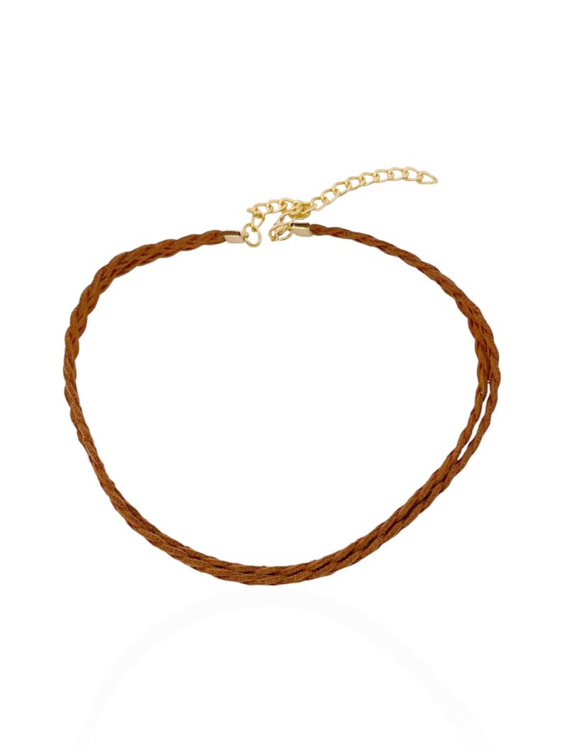 Choker Courinho Trançado