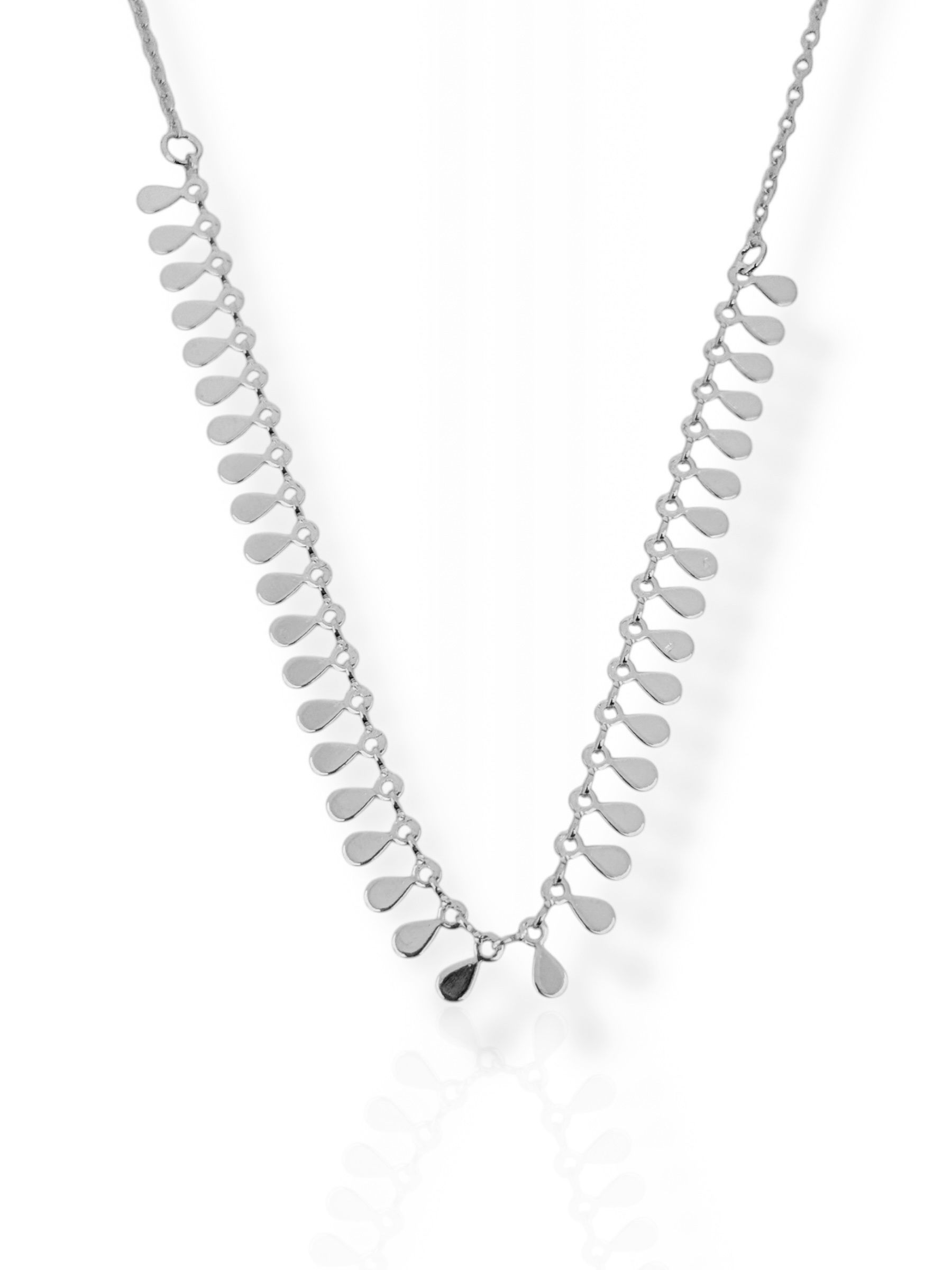 Choker Folheada a Ouro 18k e Prata Design Gotas