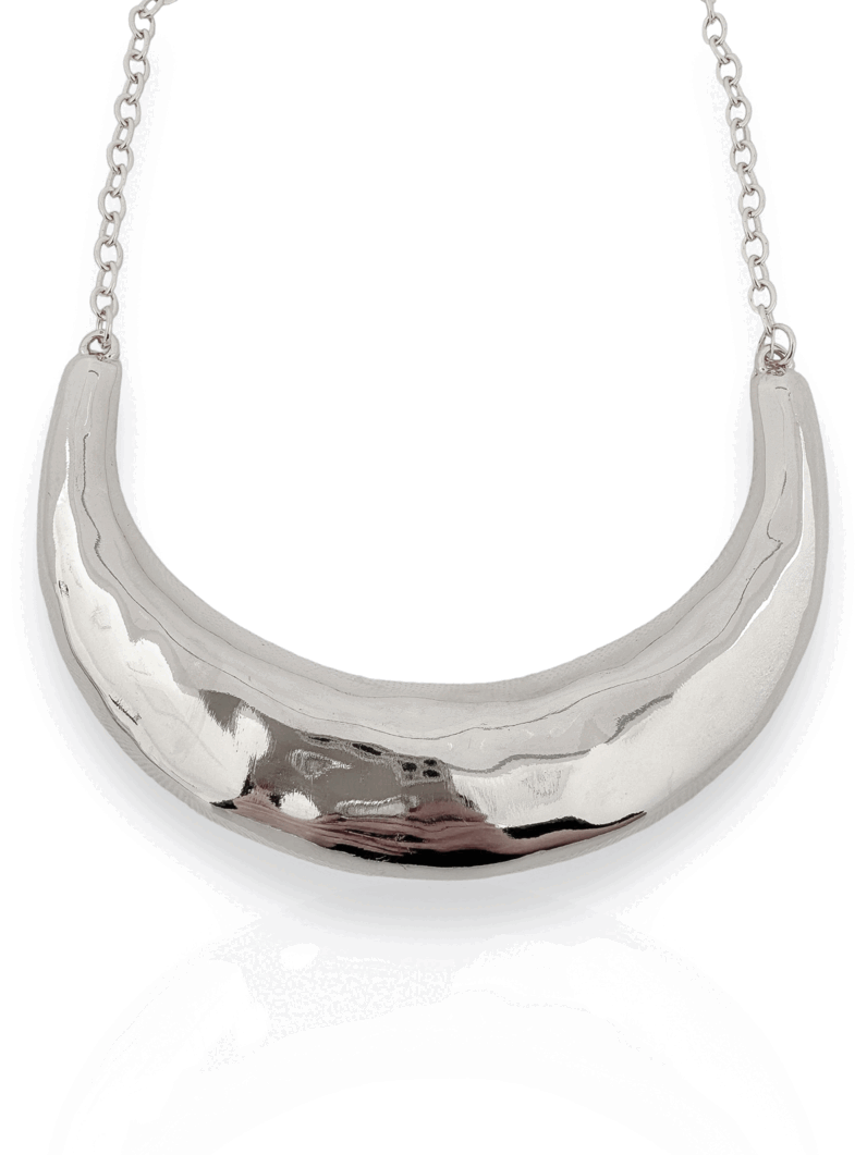 Choker Folheada a Ouro 18k e Prata Martelado