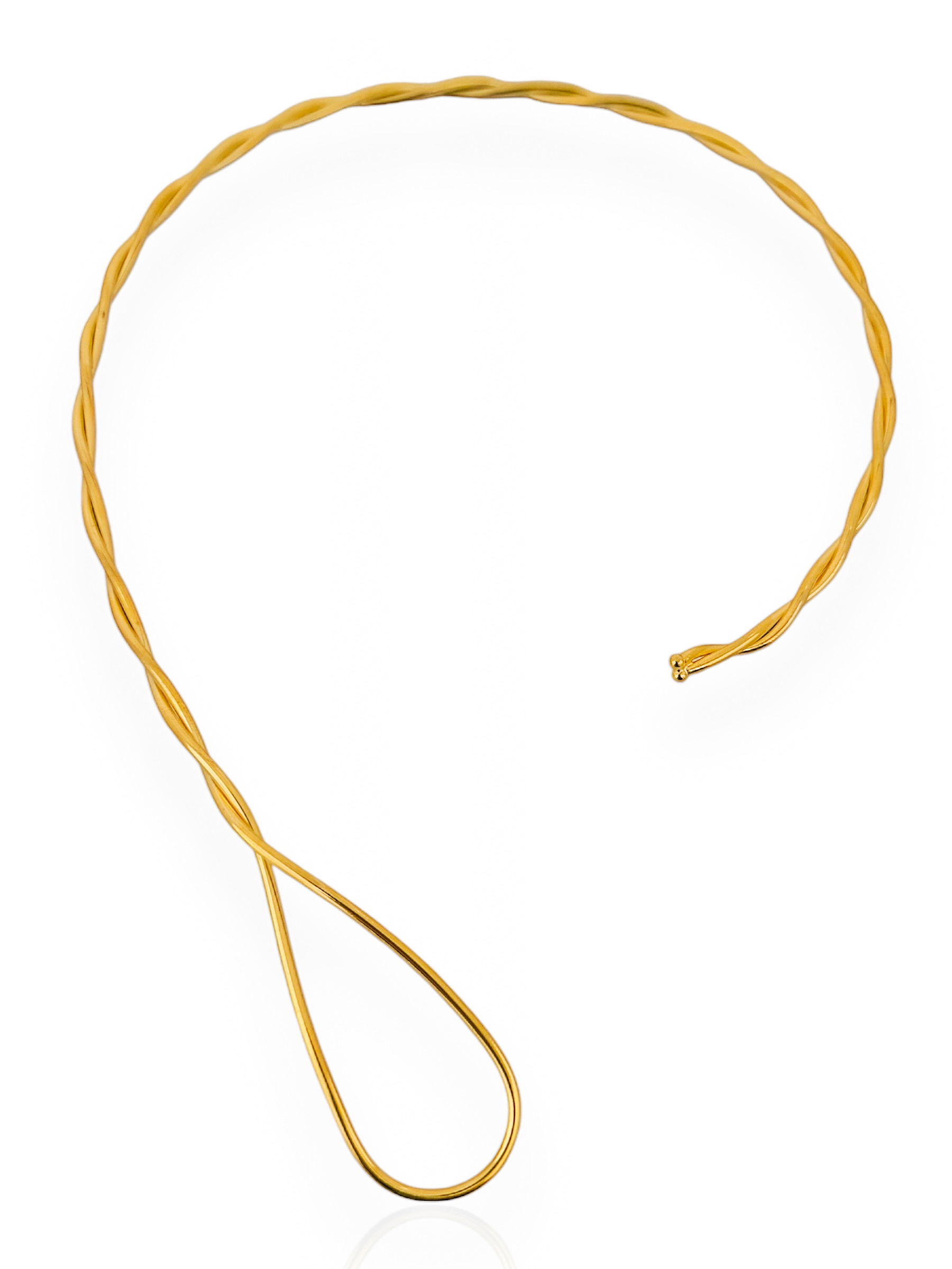 Choker folheado a 18k Ouro e Prata Aro Trançado