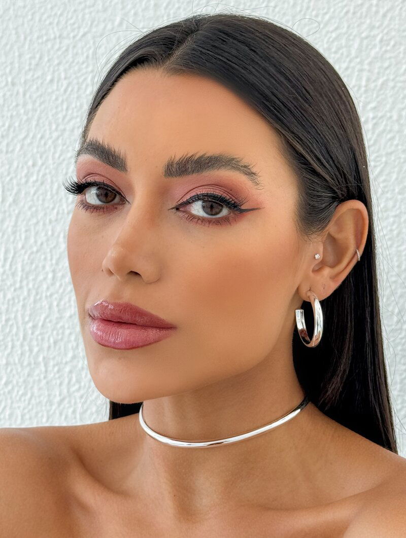 Choker Folheado a Ouro 18k a Prata Aro Liso