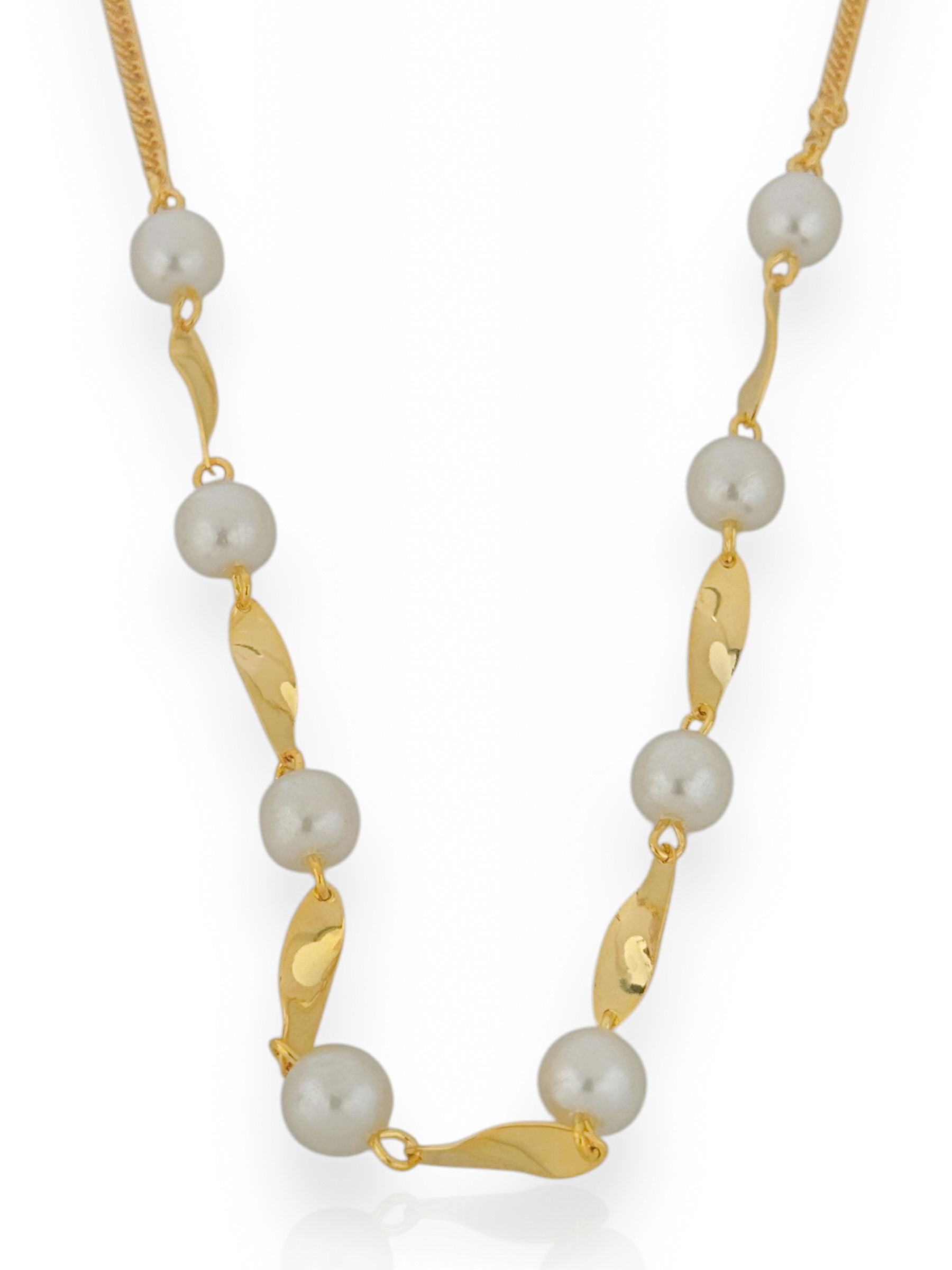 Choker Folheado a Ouro 18k Com Pérola