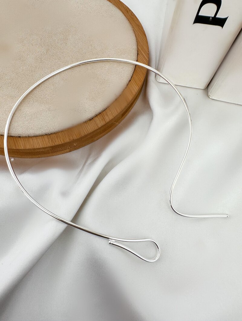 Choker Folheado a Ouro 18k e Prata 925 Aro Elis