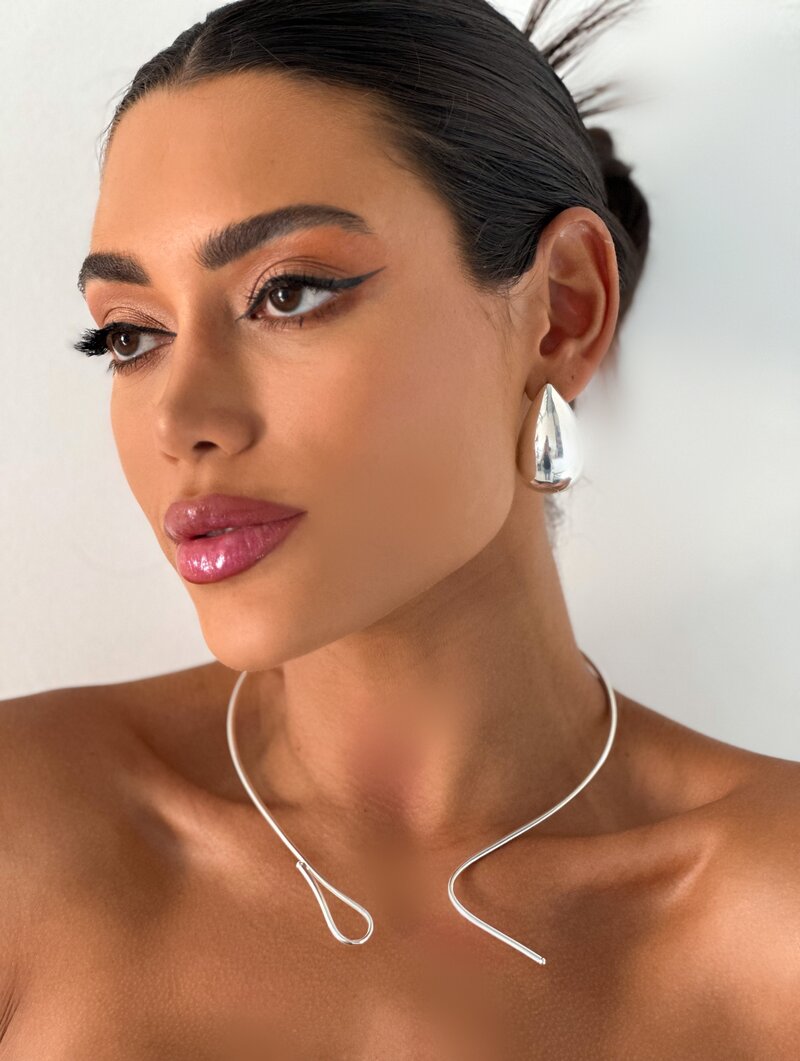 Choker Folheado a Ouro 18k e Prata 925 Aro Elis