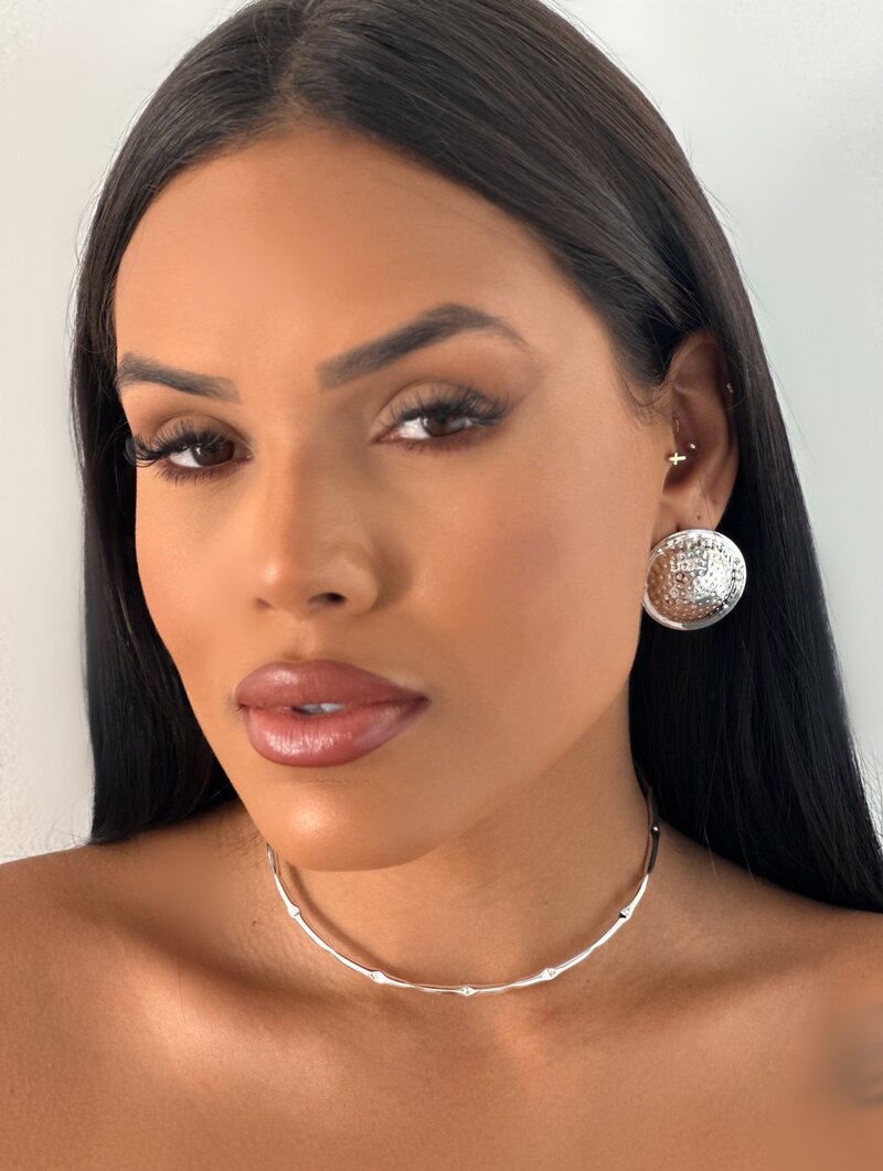 Choker Folheado a Ouro 18k e Prata 925 Aro Manuela
