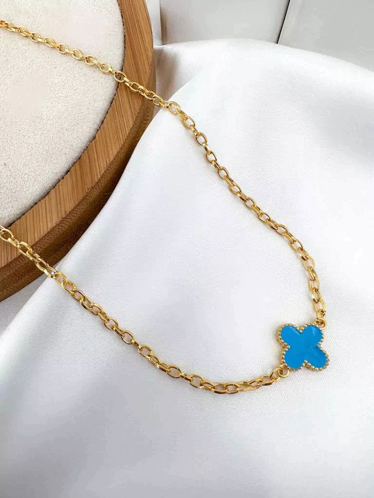 Choker folheado a ouro 18k e prata 925 inspiração joalheria.