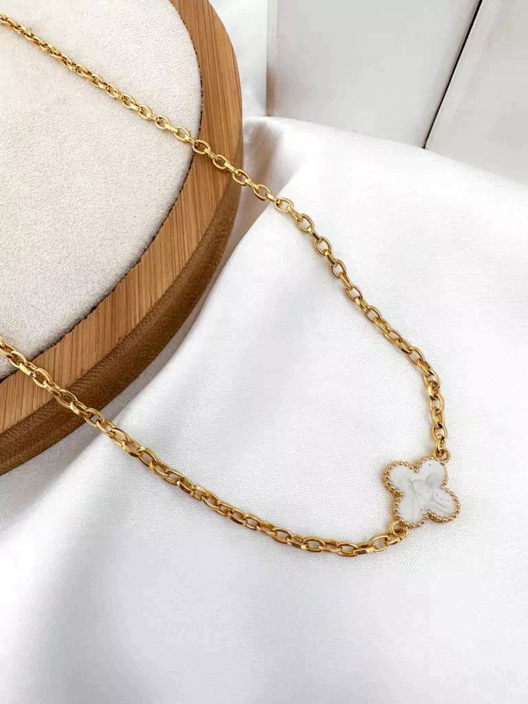 Choker folheado a ouro 18k e prata 925 inspiração joalheria.