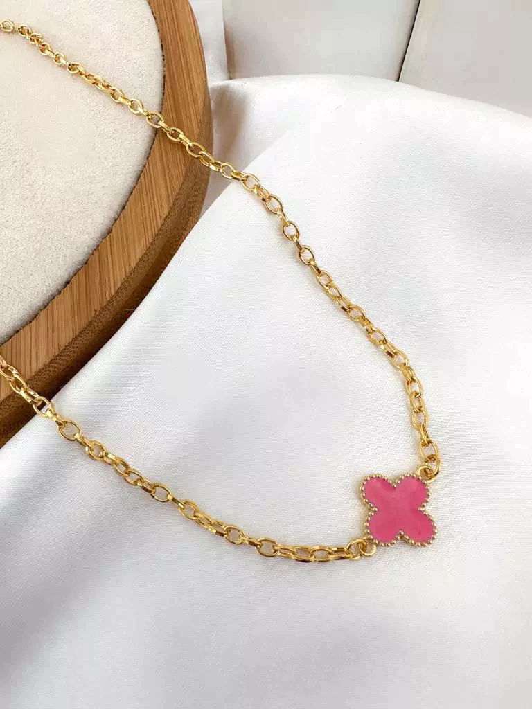 Choker folheado a ouro 18k e prata 925 inspiração joalheria.