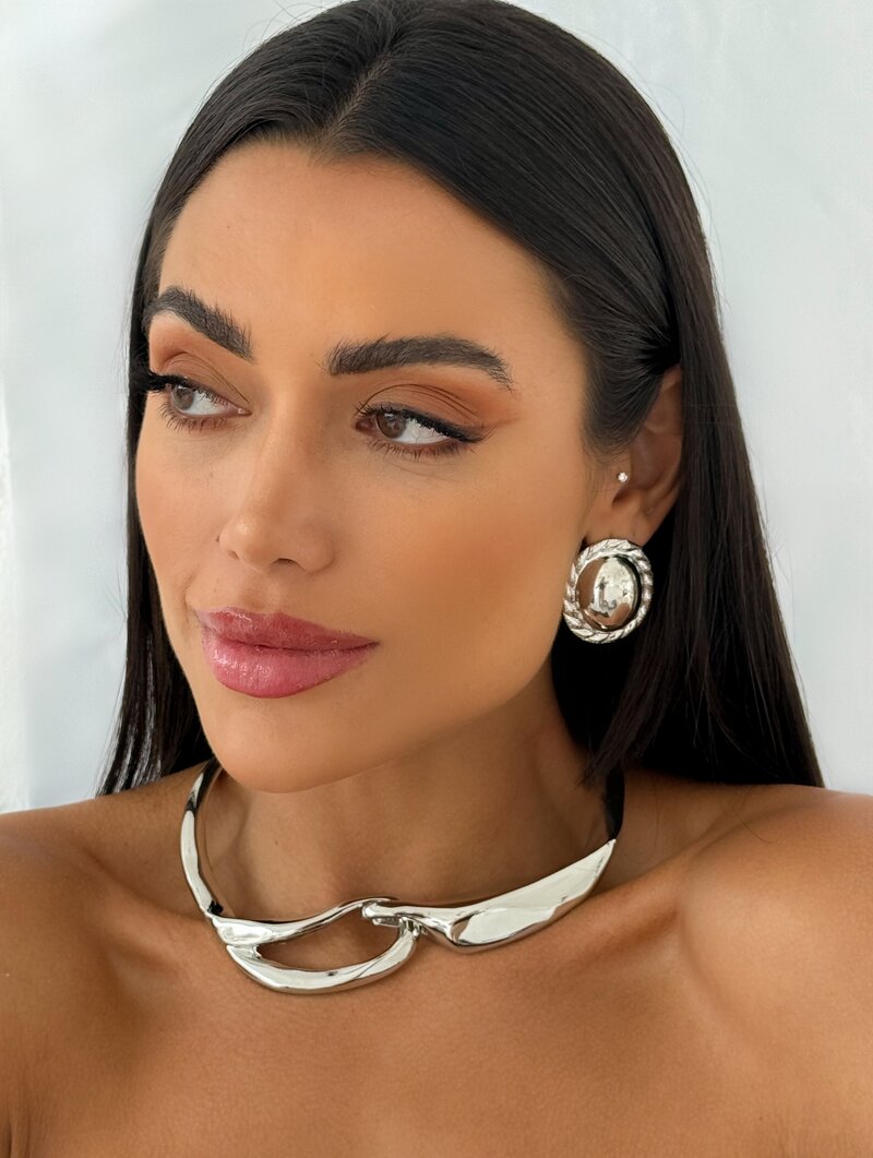 Choker Folheado a Ouro 18k e Prata Aro Atena