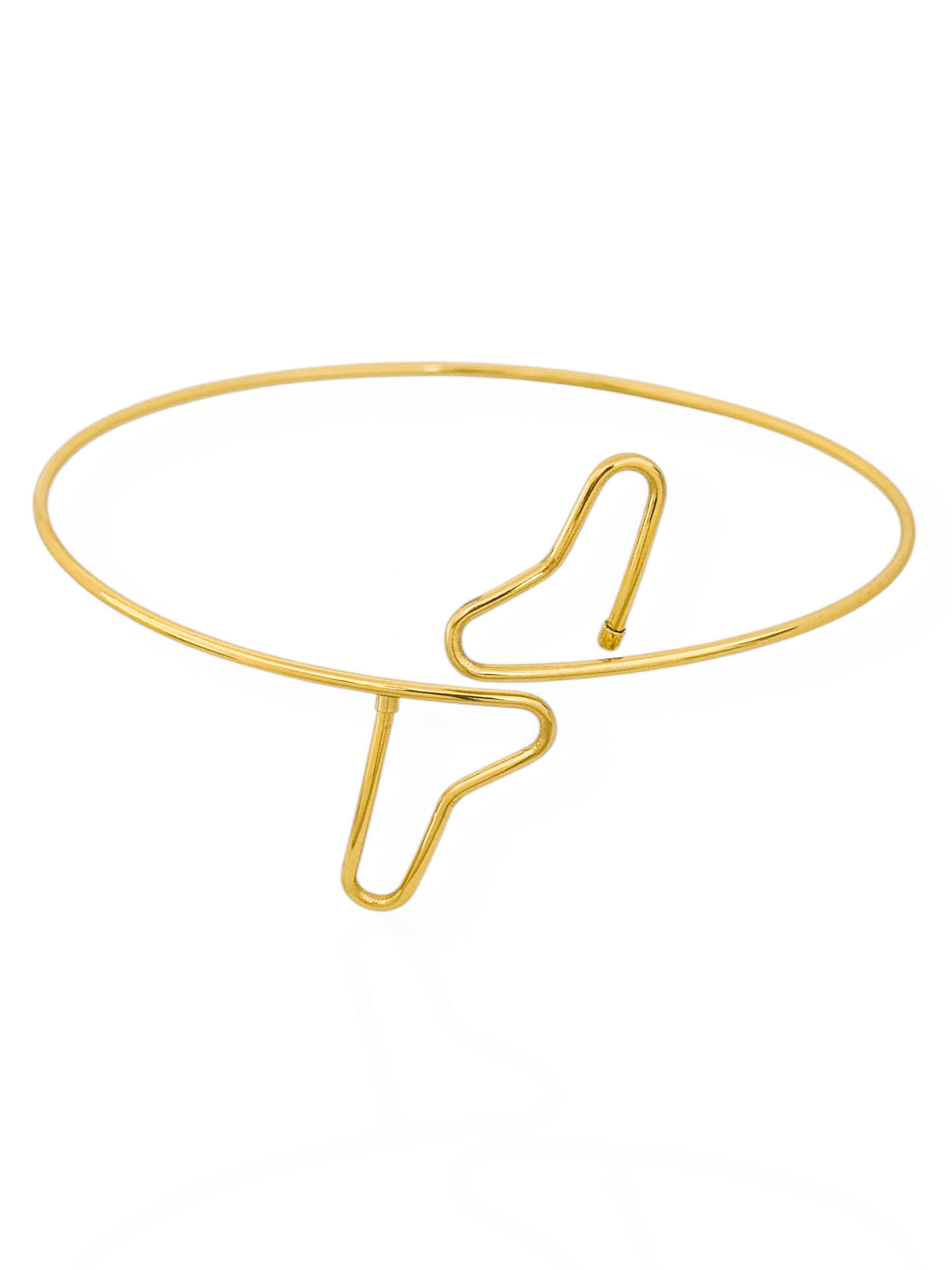 Choker Folheado a Ouro 18K e Prata Aro Coração