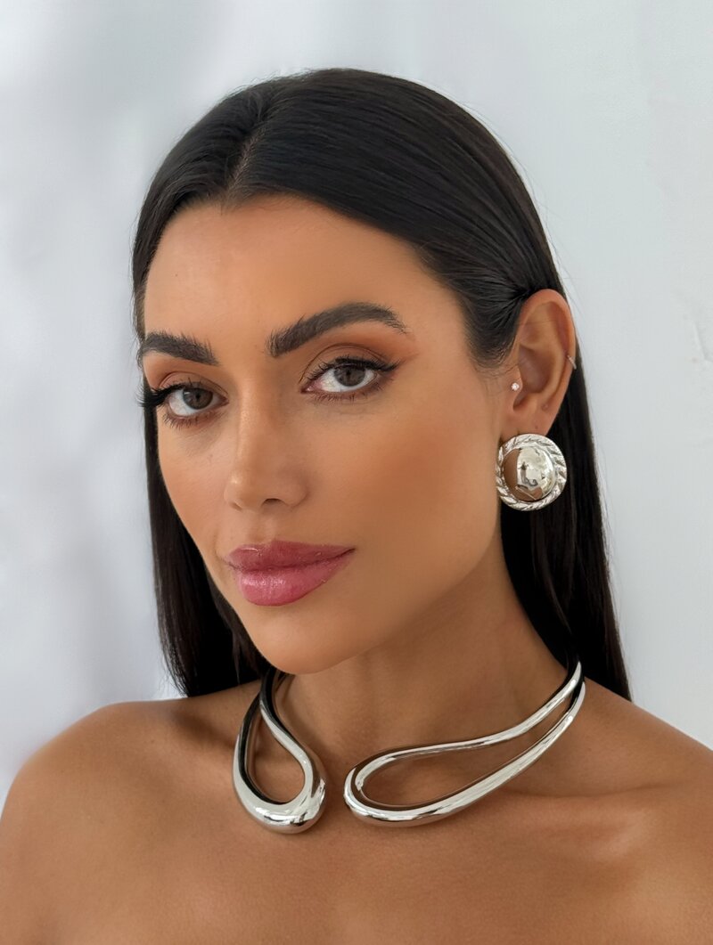 Choker Folheado a Ouro 18k e Prata Aro Deméter
