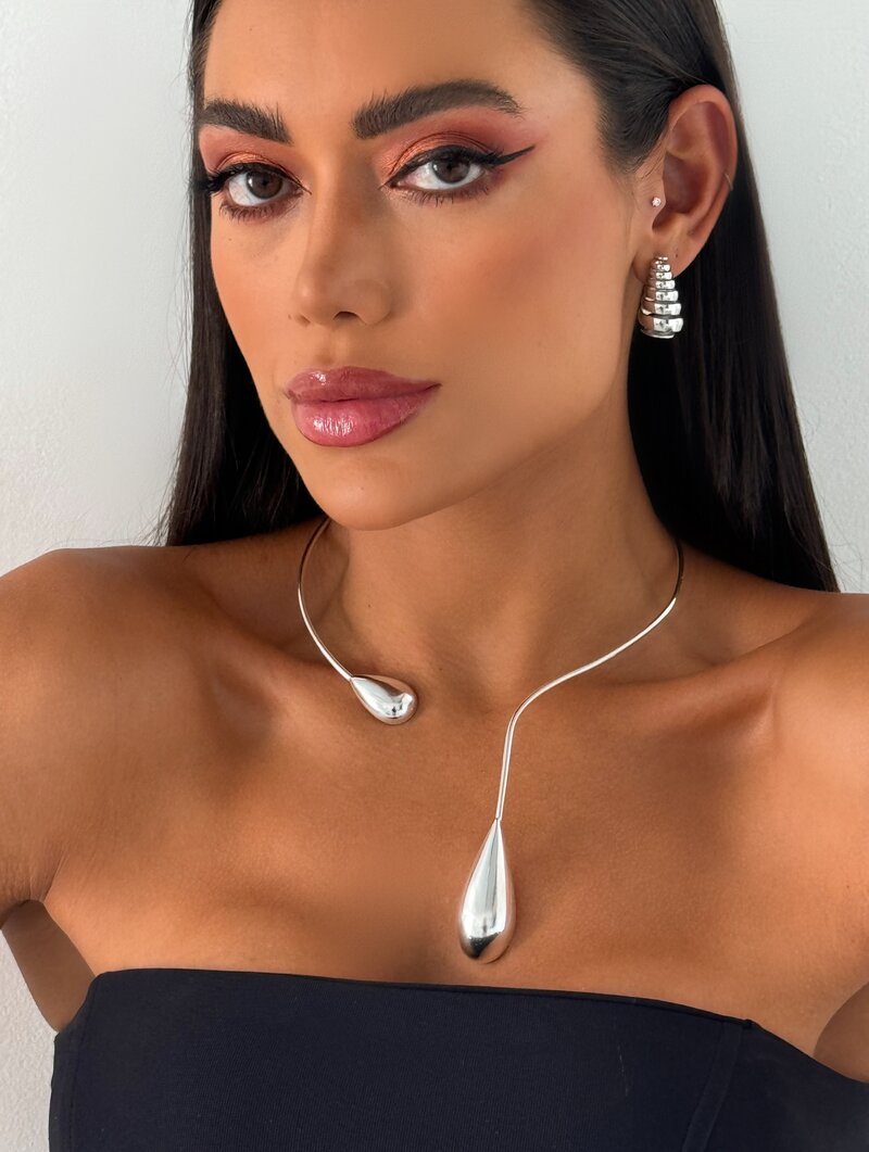 Choker Folheado a Ouro 18k e Prata Aro Liz