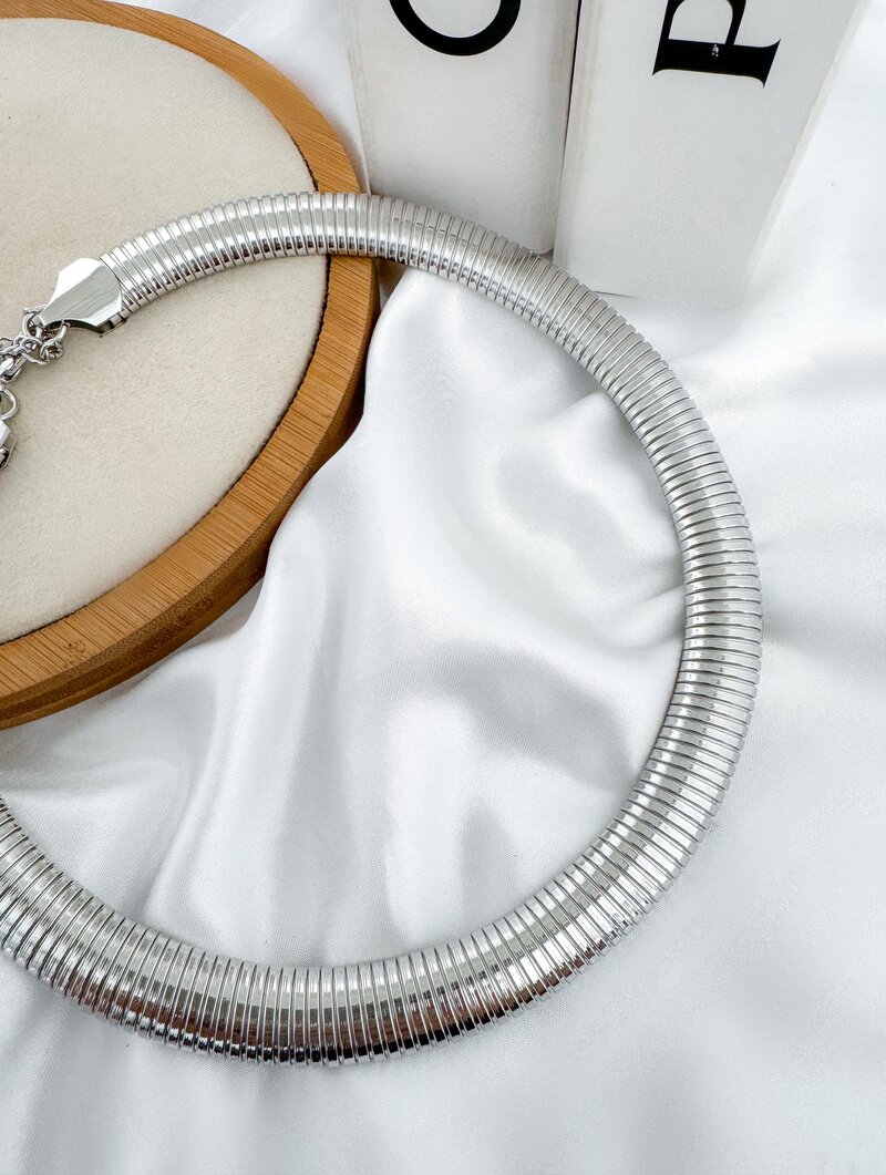 Choker Folheado a Ouro 18k e Prata Aro Maleavel