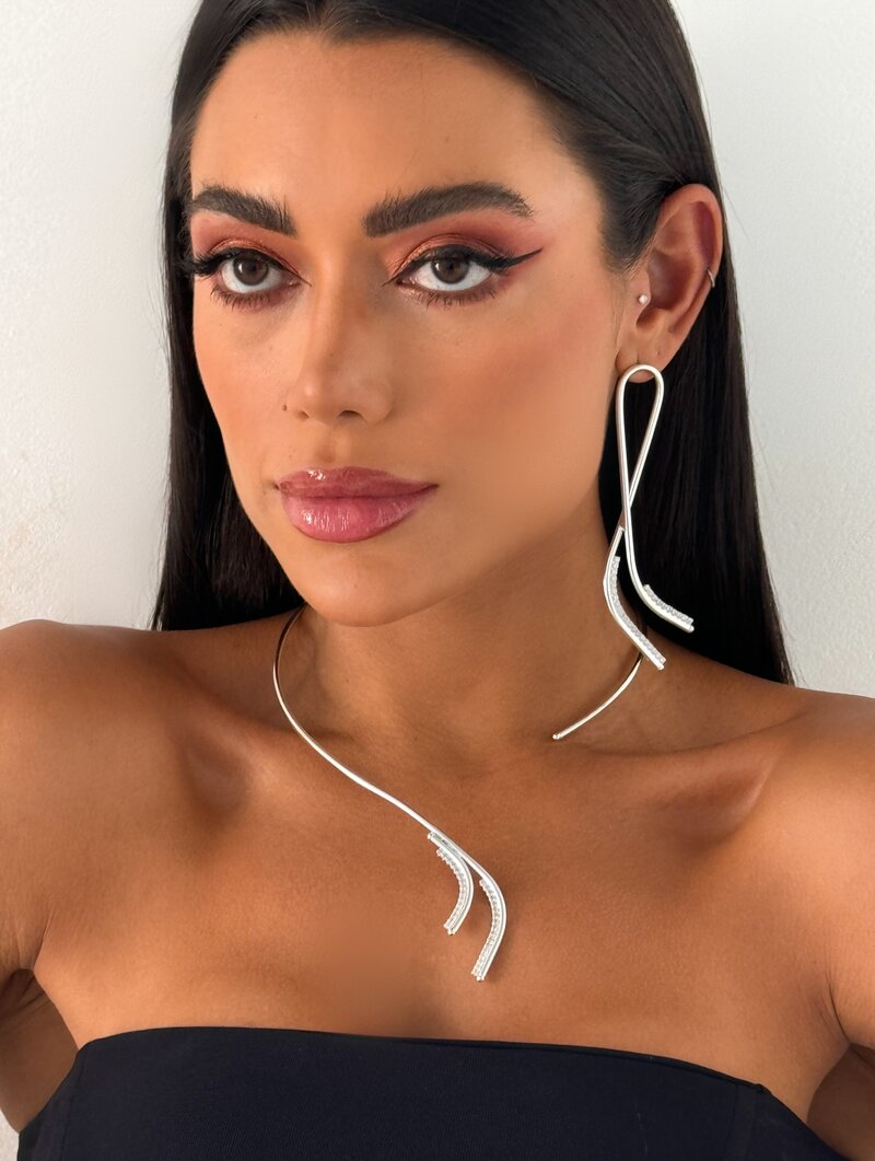 Choker Folheado a Ouro 18k e Prata Aro Nicole