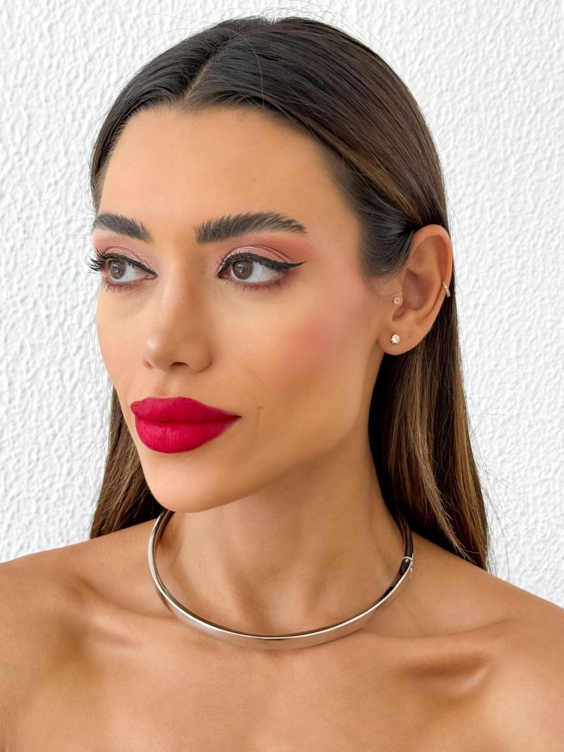 Choker Folheado a Ouro 18k e Prata Aro Quadrado