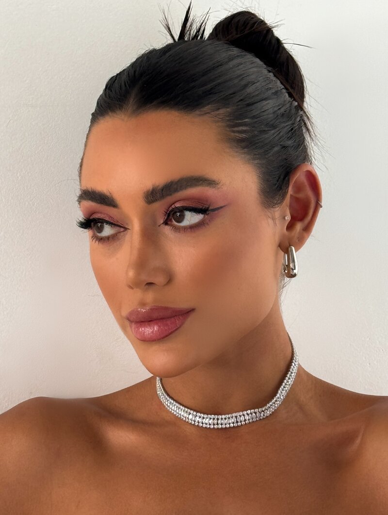 Choker Folheado a Ouro 18k e Prata com Zircônias Cristais