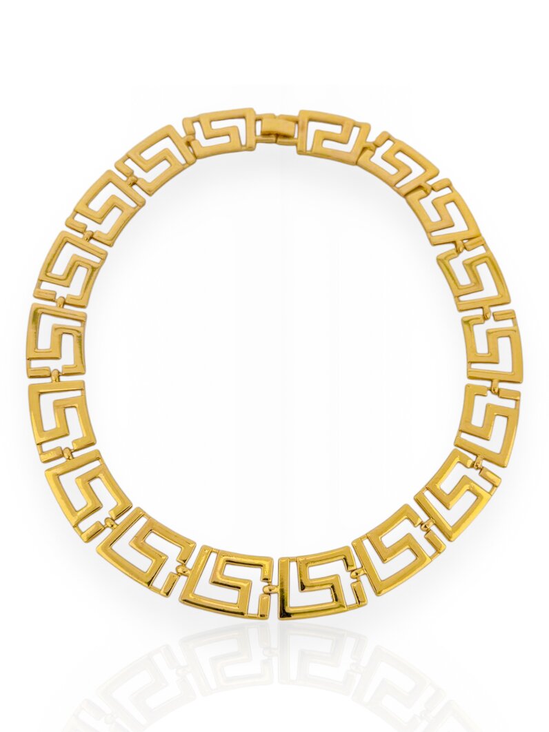 Choker Folheado a Ouro 18k e Prata Inspiração Joalheria