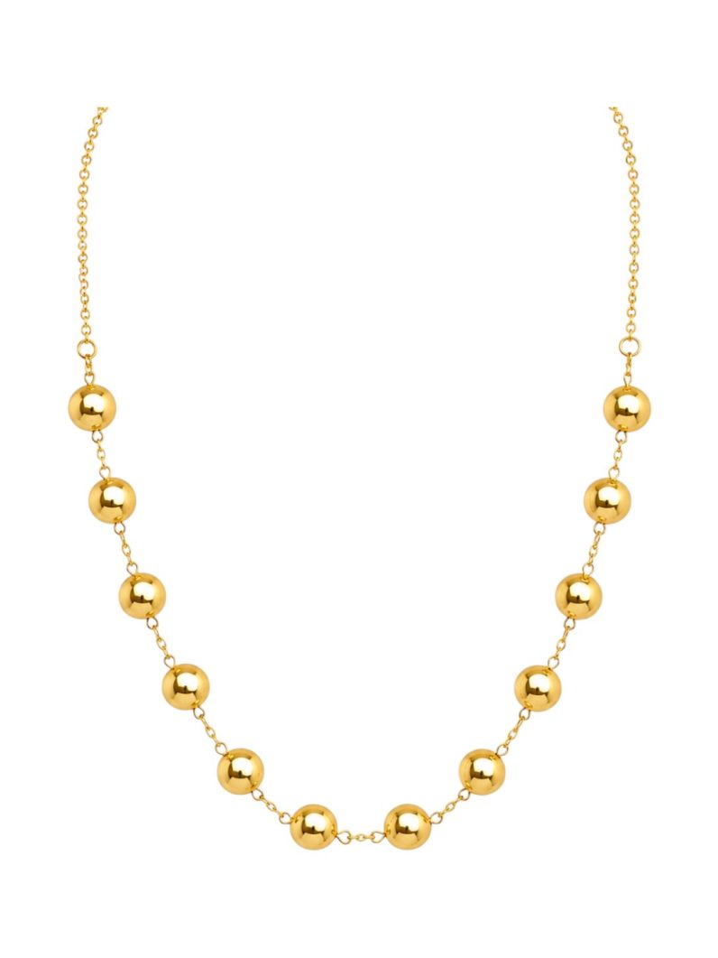 Choker Folheado a Ouro 18k Esferas