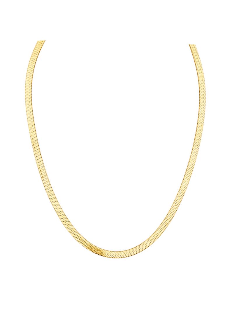 Choker Folheado a Ouro 18k Fita Laminada