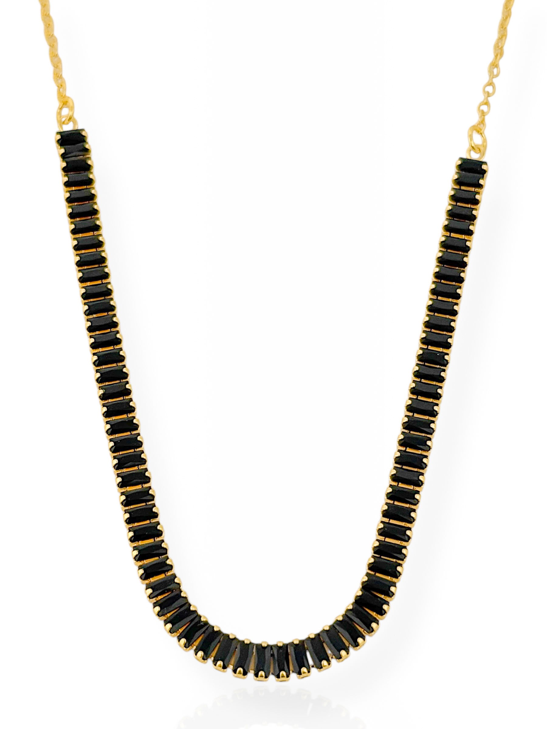 Choker Folheado a Ouro 18k Navete Colorido