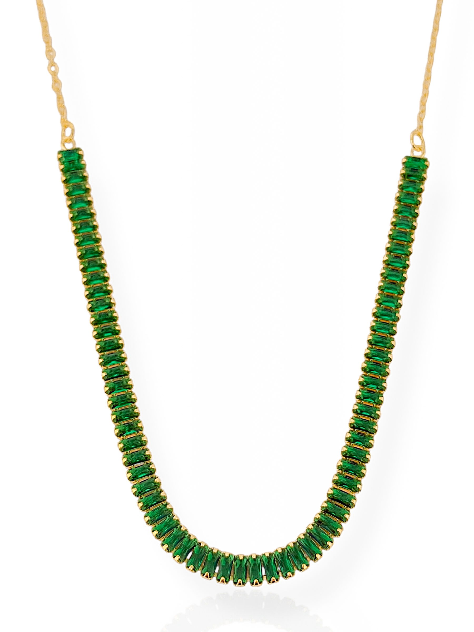 Choker Folheado a Ouro 18k Navete Colorido