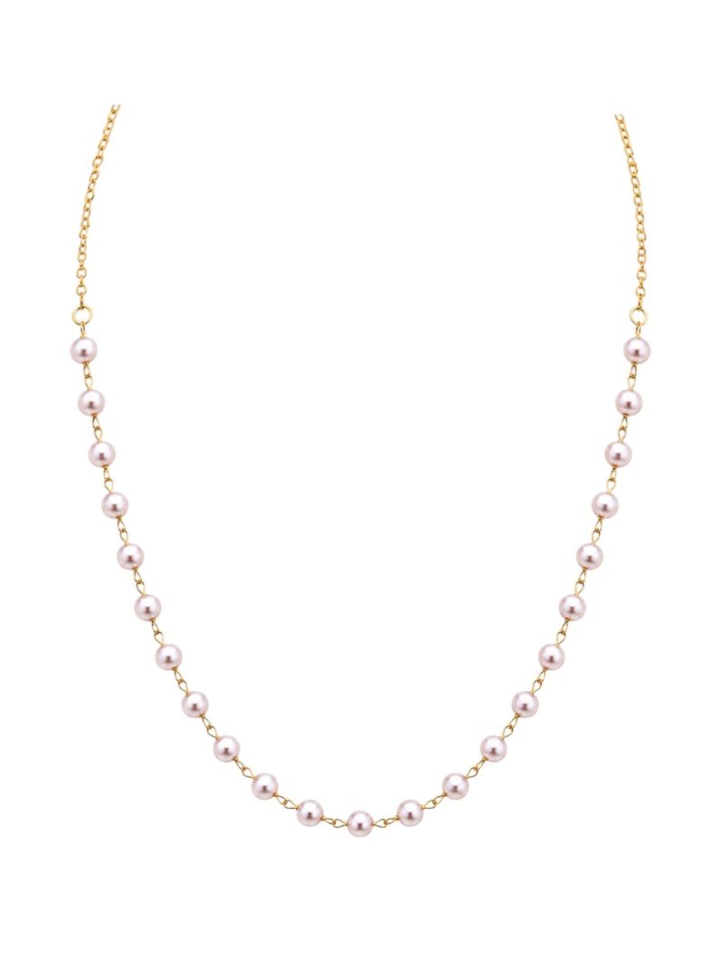 Choker Folheado a Ouro 18k Pérola