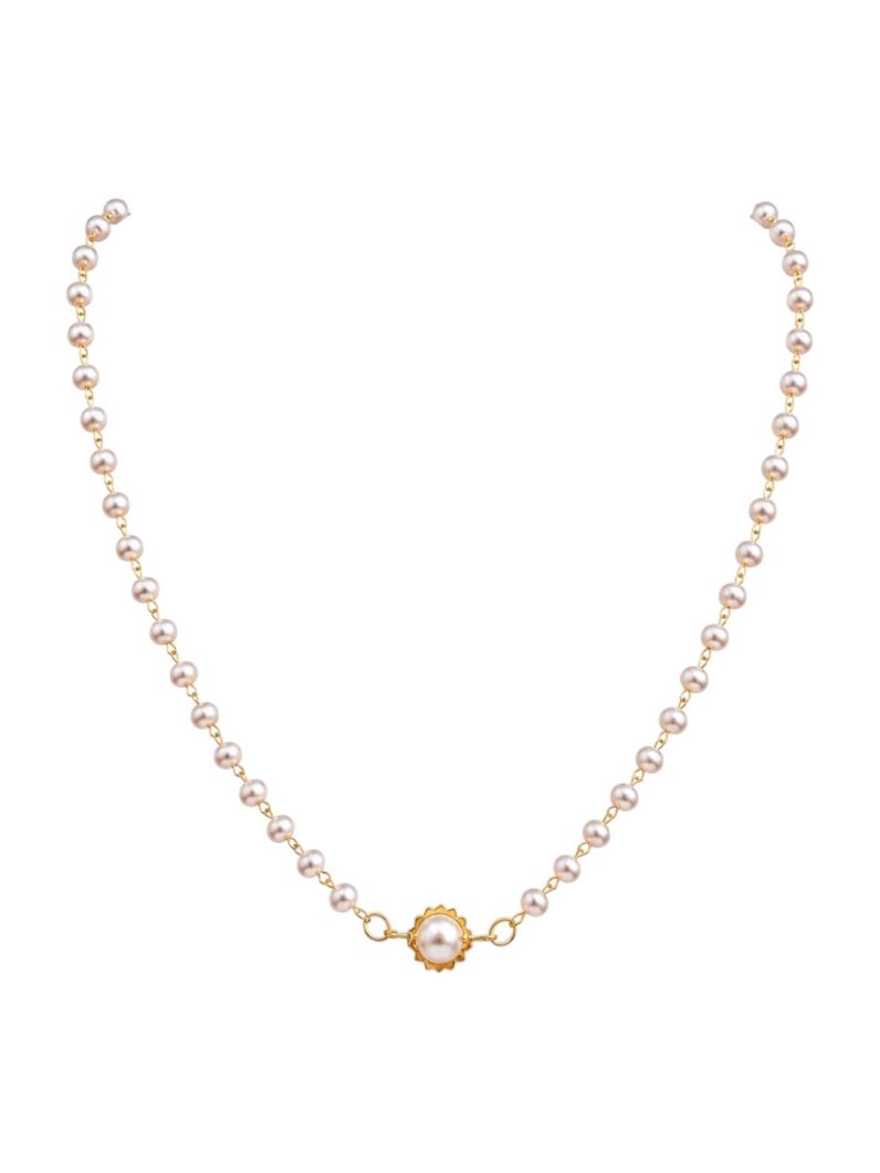 Choker Folheado a Ouro 18k Pérolas