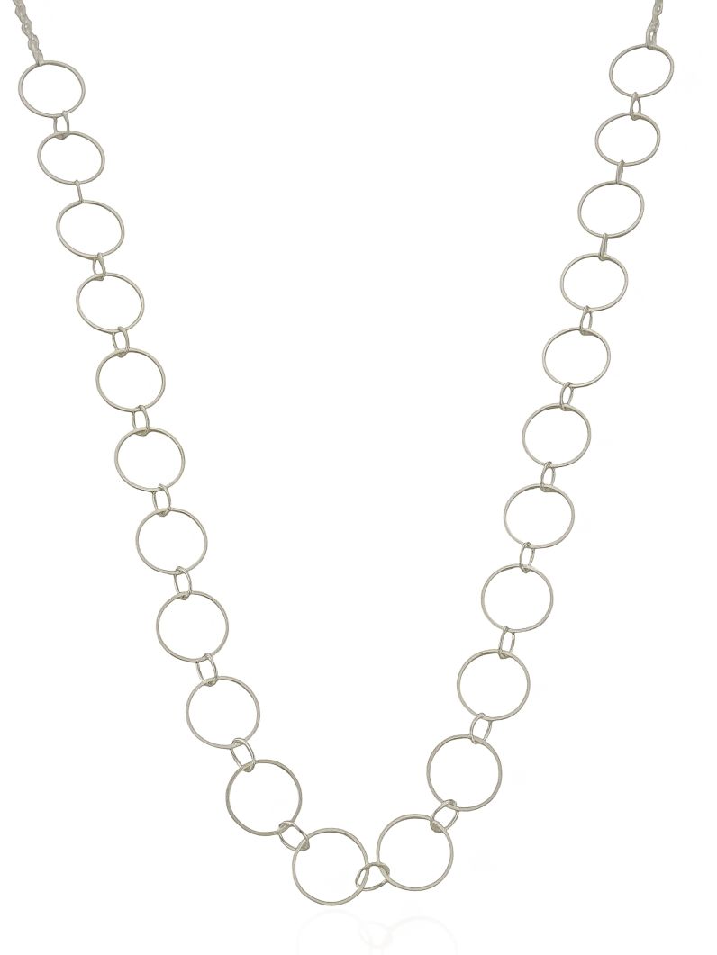 Choker Folheado a Prata 925 Elos Redondos