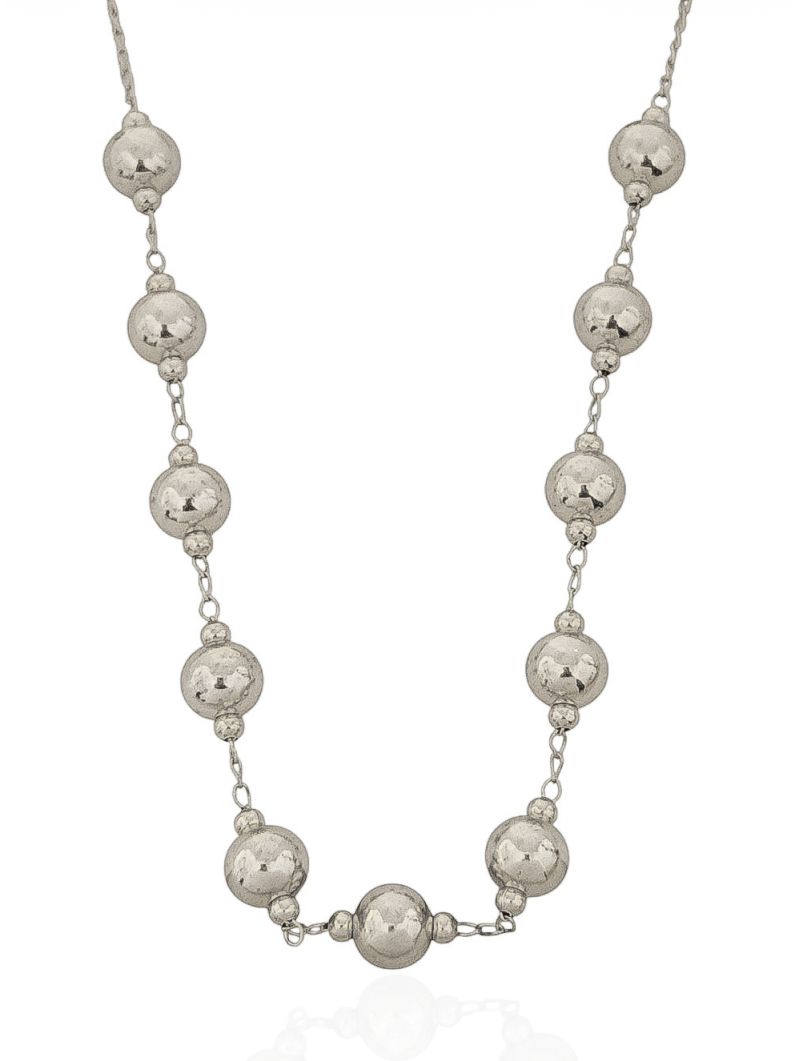 Choker Folheado a Prata 925 Esferas Lisas