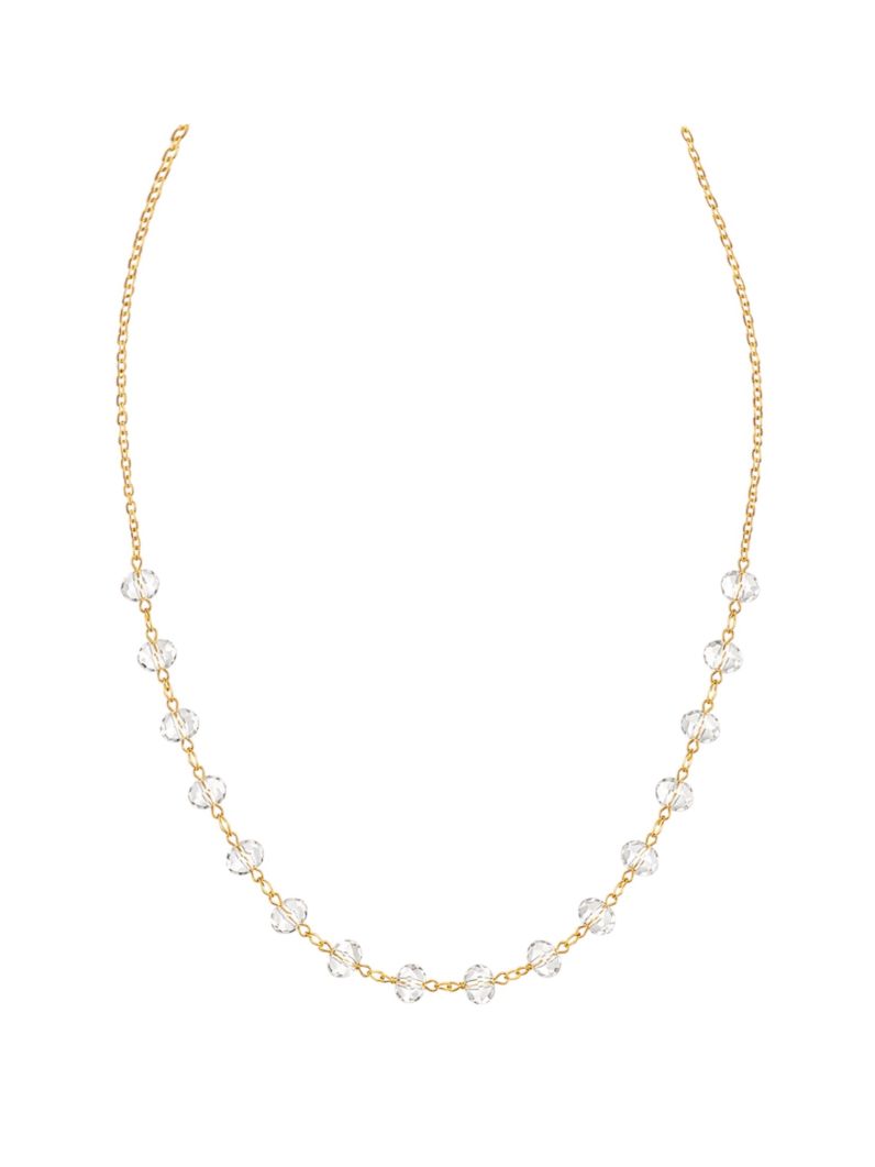 Choker Folheado Ouro 18k Cristais