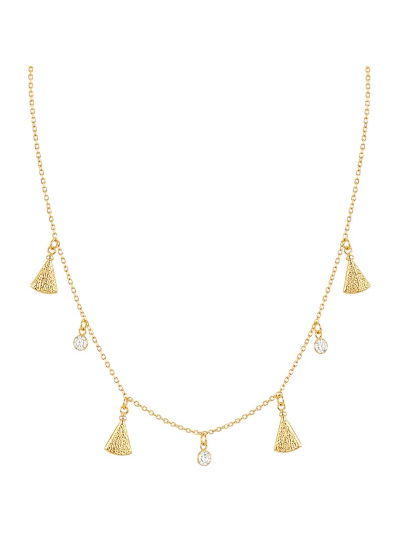 Choker Folheado Ouro 18k Nossa Senhora Com Cristal