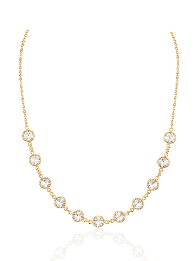 Choker Folheado Ouro 18k Pontos de Luz