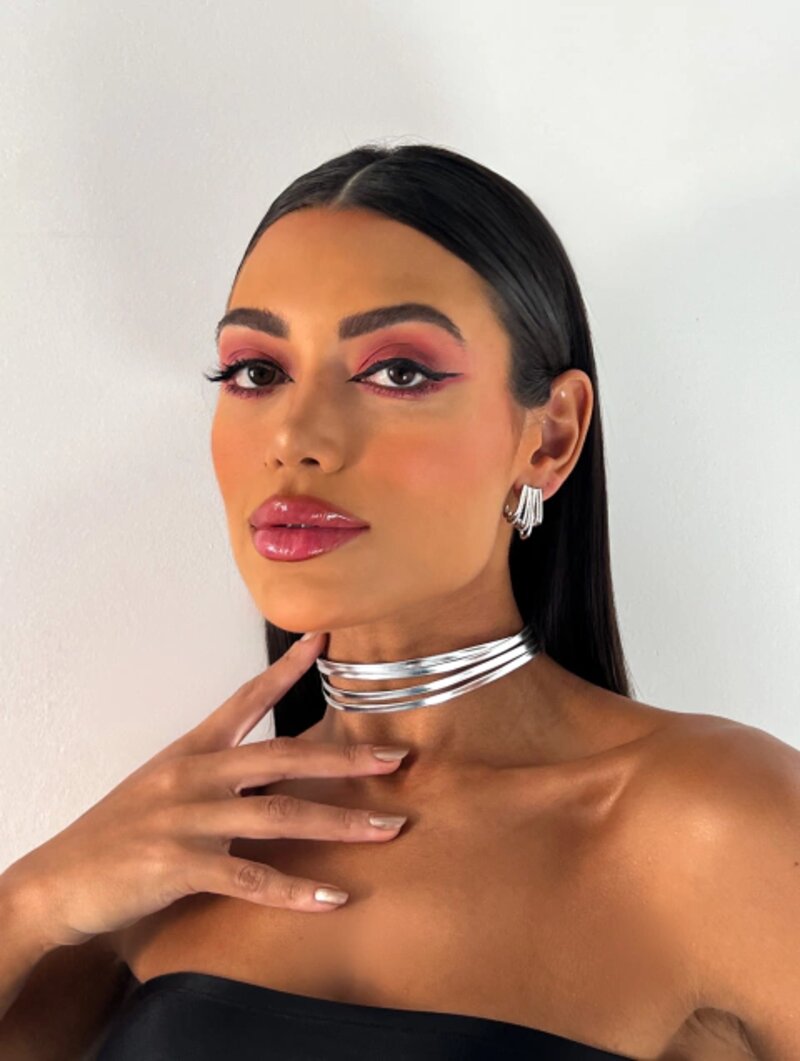 CHOKER QUATRO FIOS VAZADOS