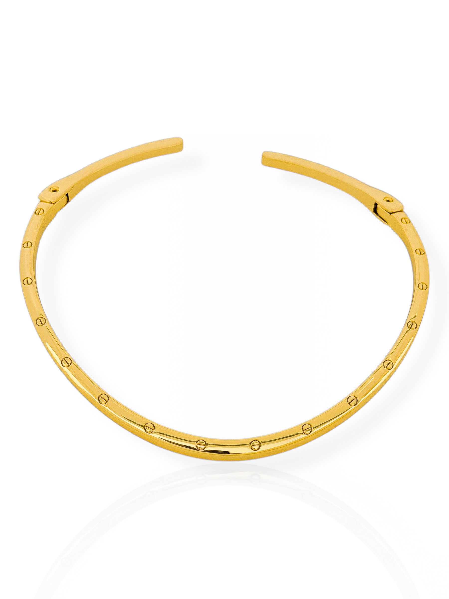 Choker Semi Joia Aro Inspiração Grandes Marcas