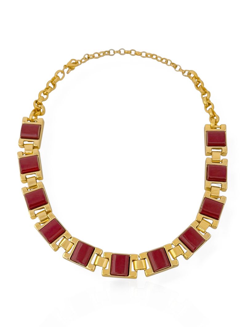 Choker Semi Joia Resinado Moderno