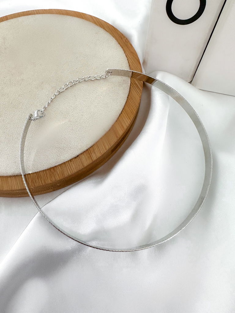 Choker trabalhada folheada a ouro 18k e prata 925