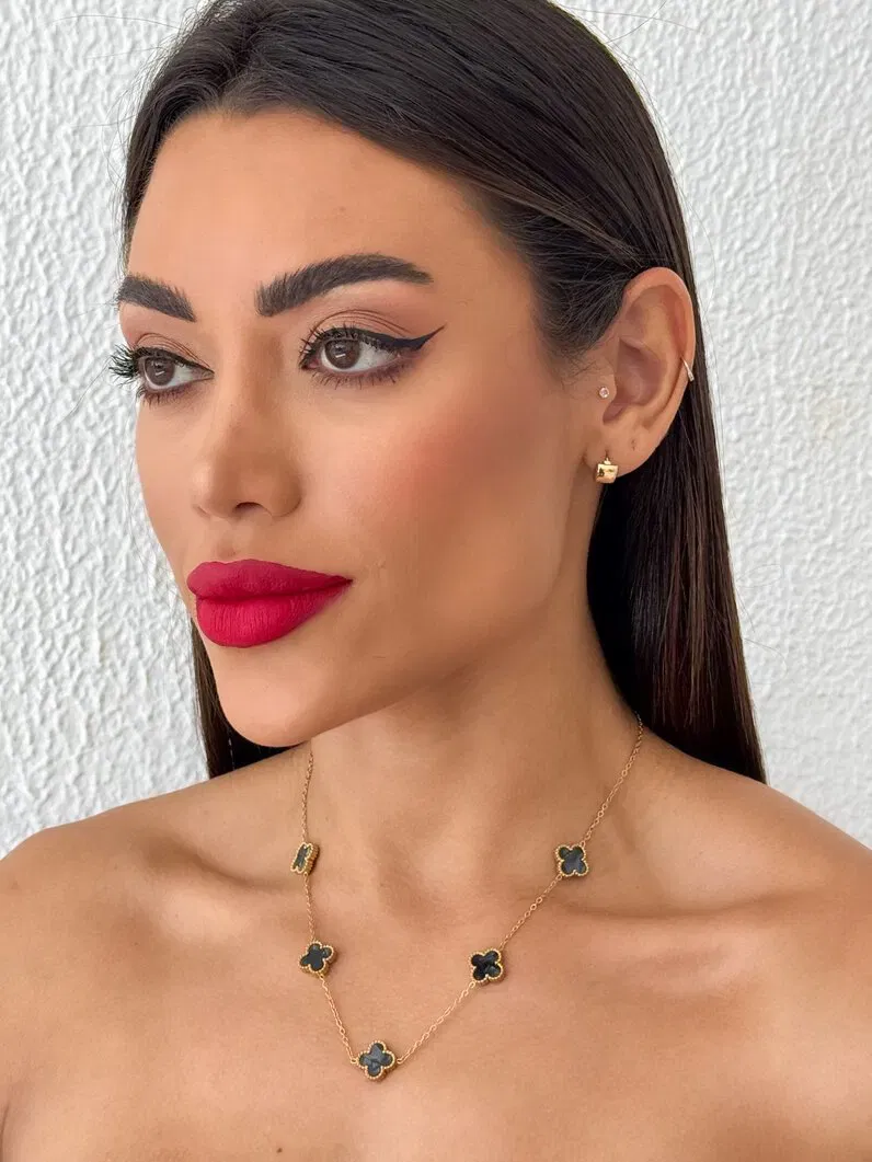 Colar Aço Inoxidável Inspiração Vg. Resinado