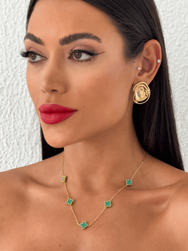 Colar Aço Inoxidável Inspiração Vg. Resinado