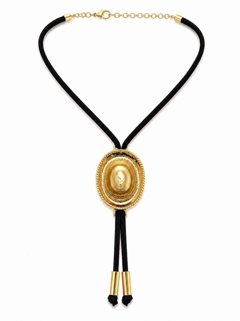 Colar Courinho Pingentes Folheado a Ouro 18k Pingente Chapéu
