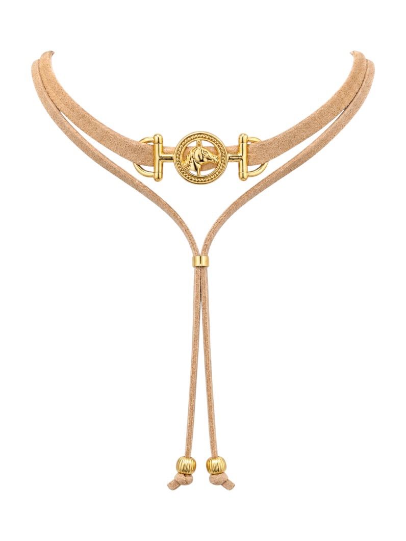Colar Duplo Com Pingente Folheado a Ouro 18k Country