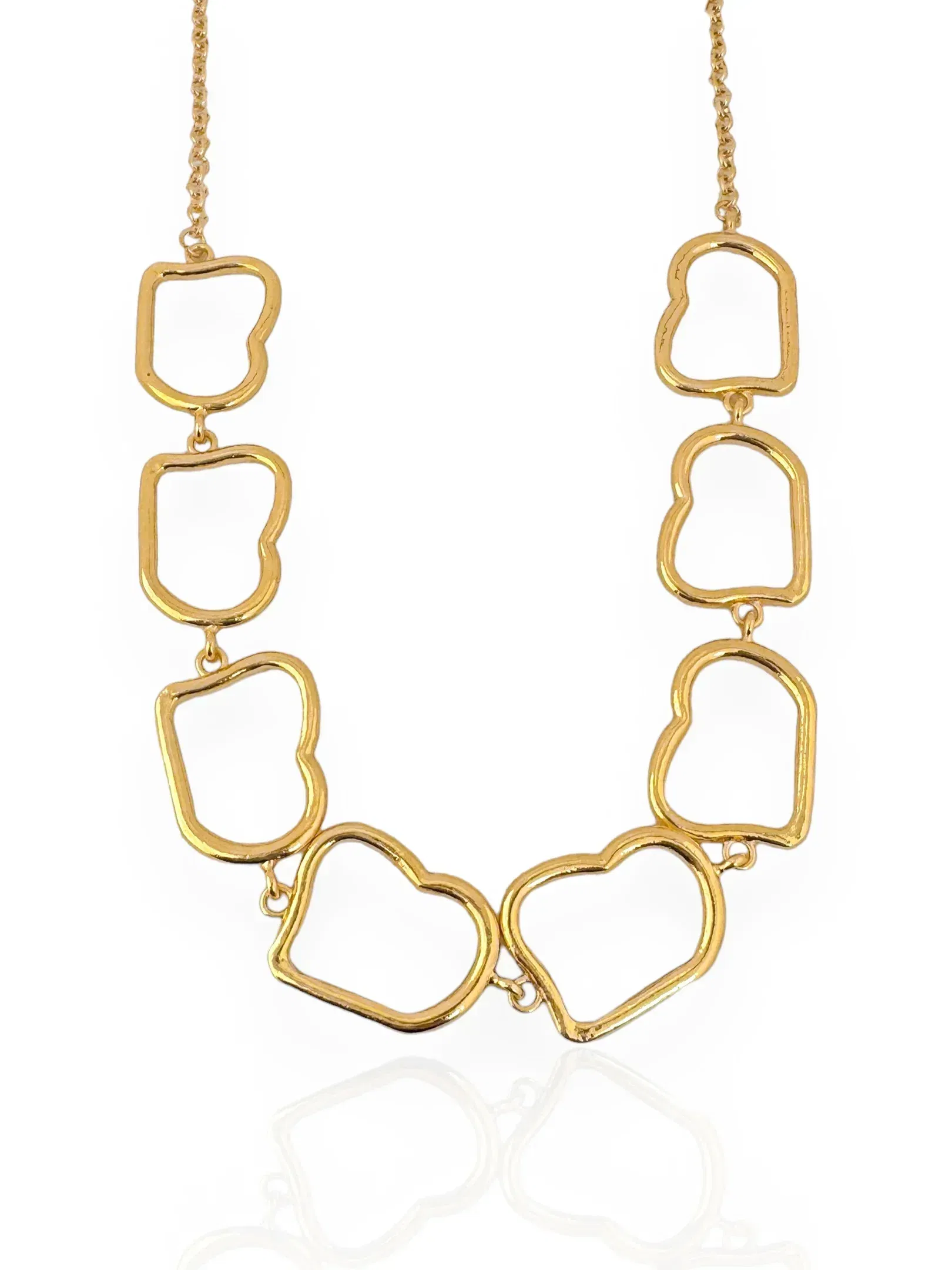 Colar Folheada a Ouro 18k e Prata Orgânico Max