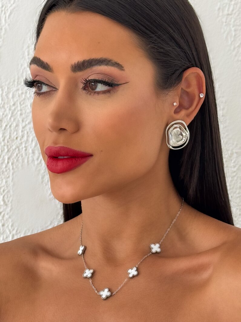 Colar Aço Inoxidável Inspiração Vg. Resinado