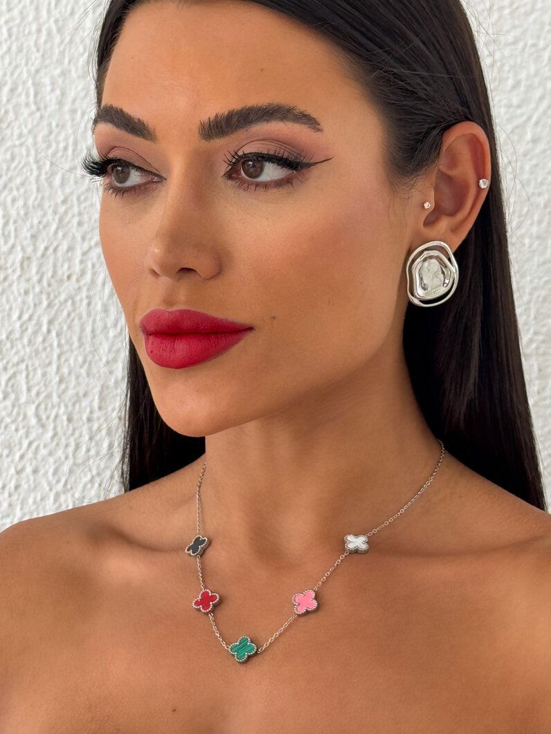 Colar Aço Inoxidável Inspiração Vg. Resinado