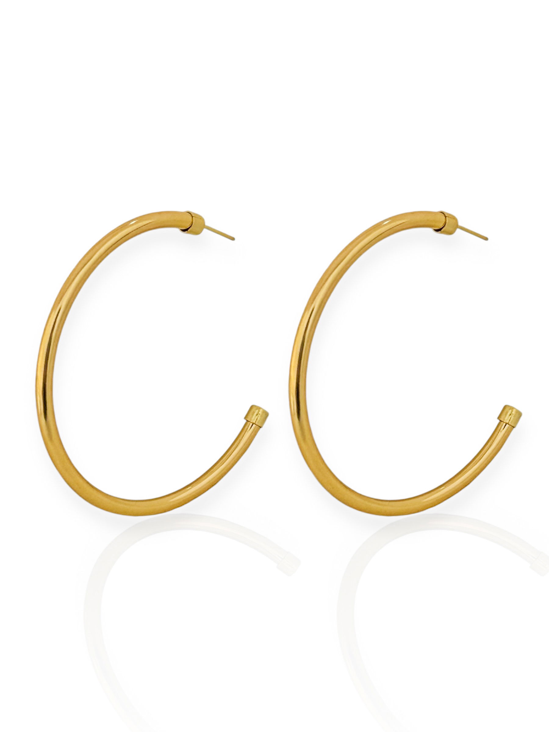 Brinco Folheado a Ouro 18k Argola G