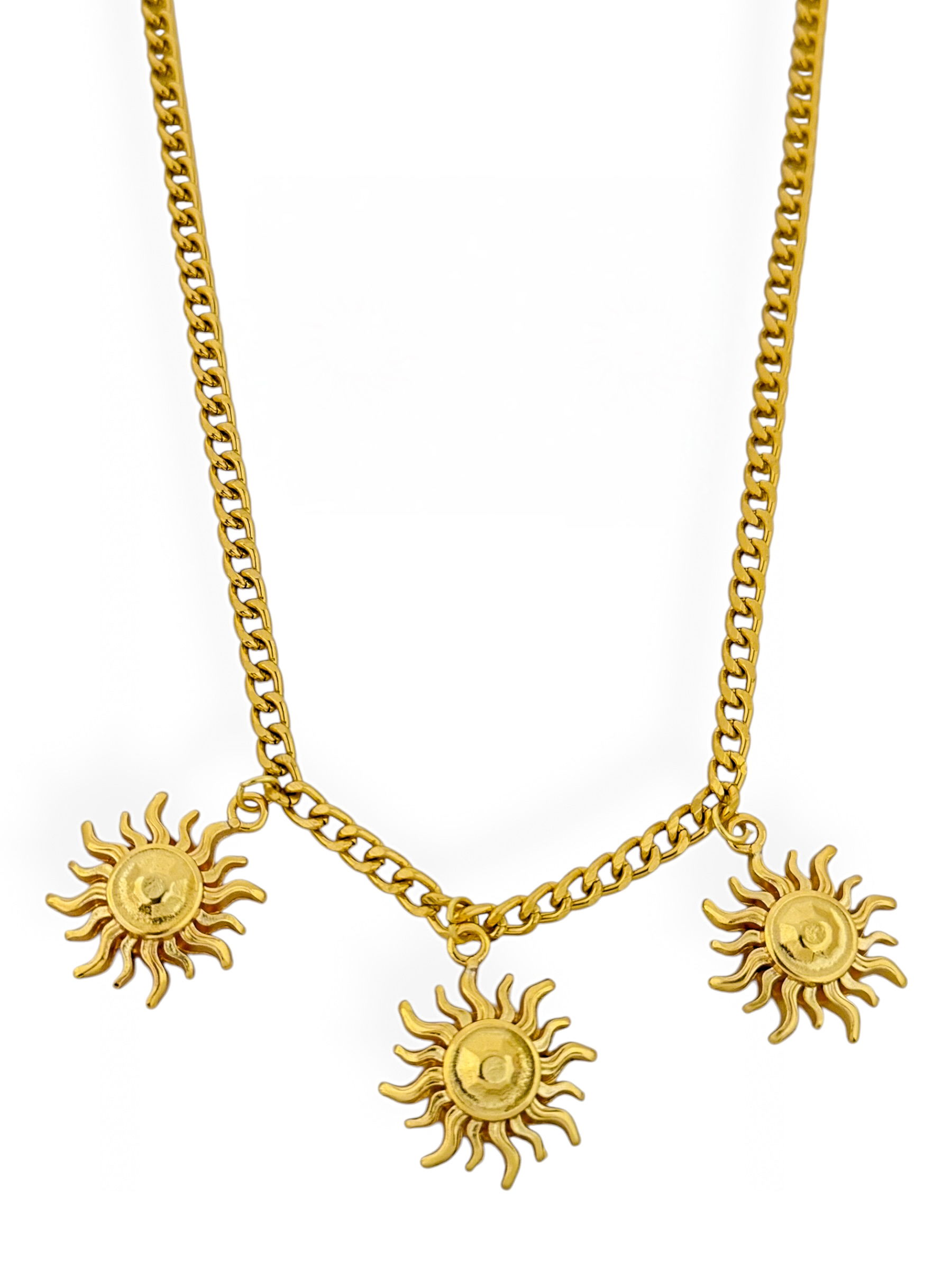 Colar Folheado a Ouro 18k Design Sol