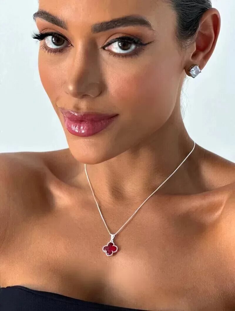 colar folheado a ouro 18k e prata 925 inspiração alta joalheria.