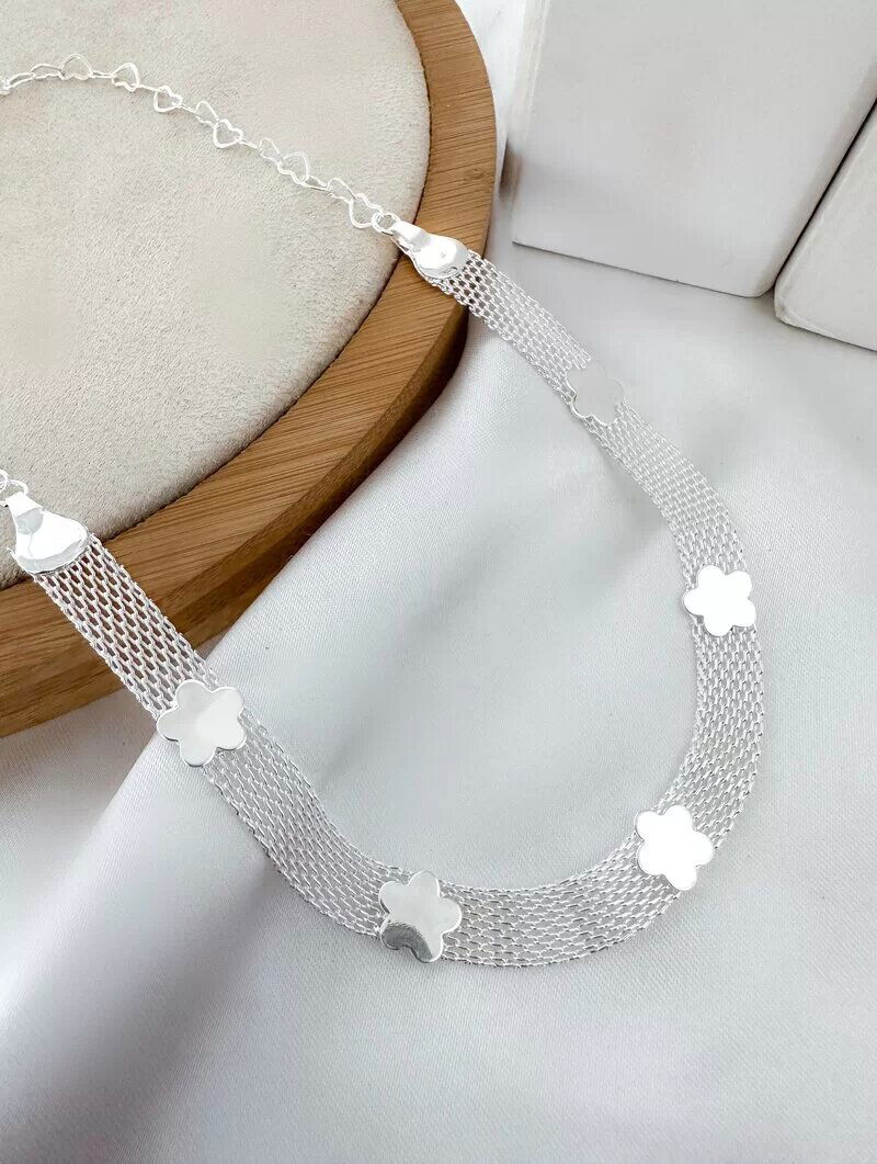 Colar Folheado a Ouro 18k e Prata 925 Manta com Estrelas