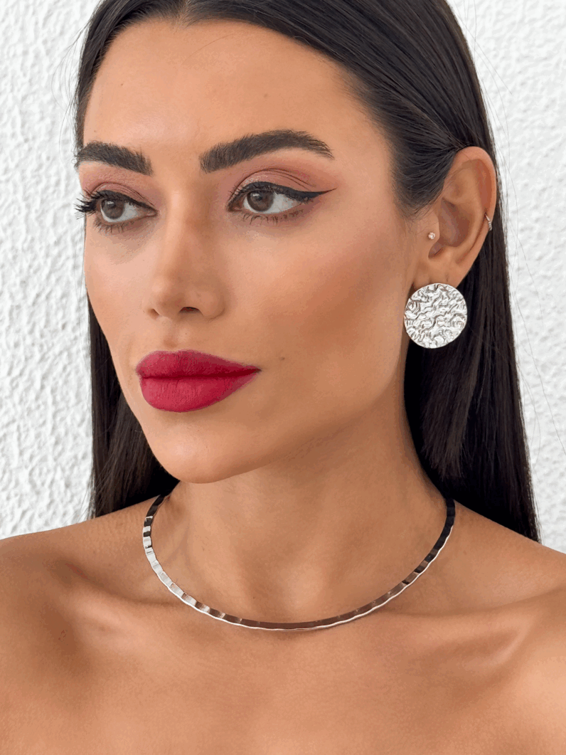 Colar Folheado a Ouro 18k e Prata Aro Martelado