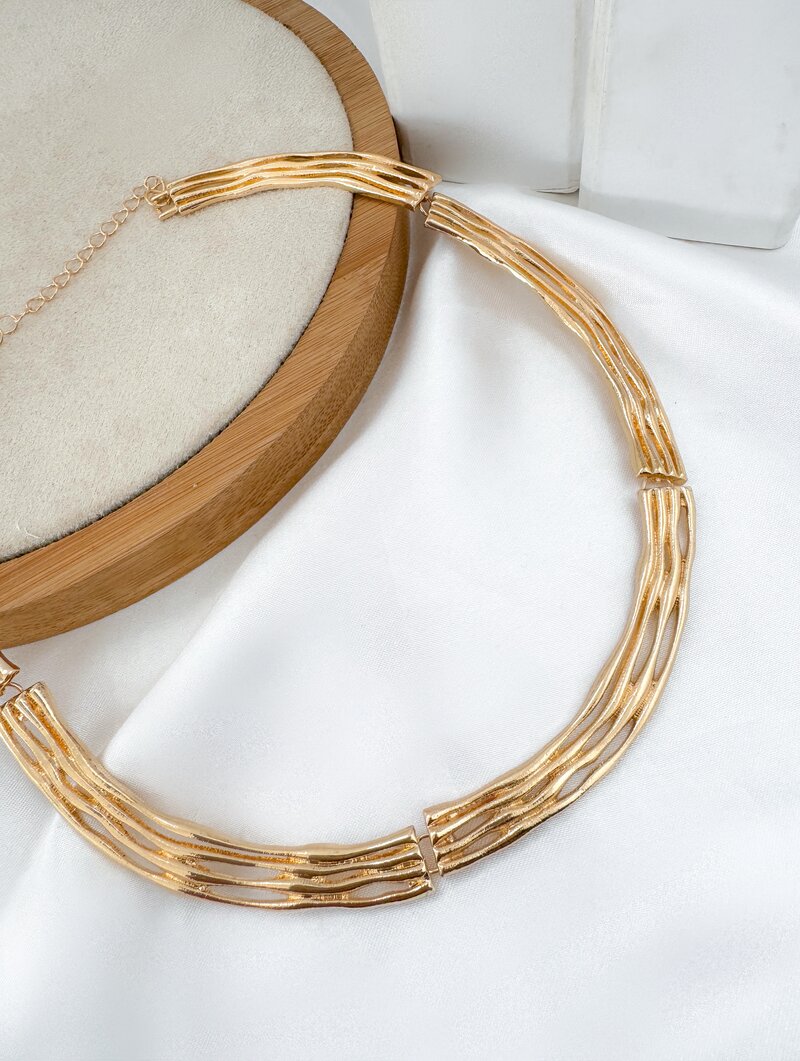 Colar Folheado a Ouro 18k e Prata Aro Selene