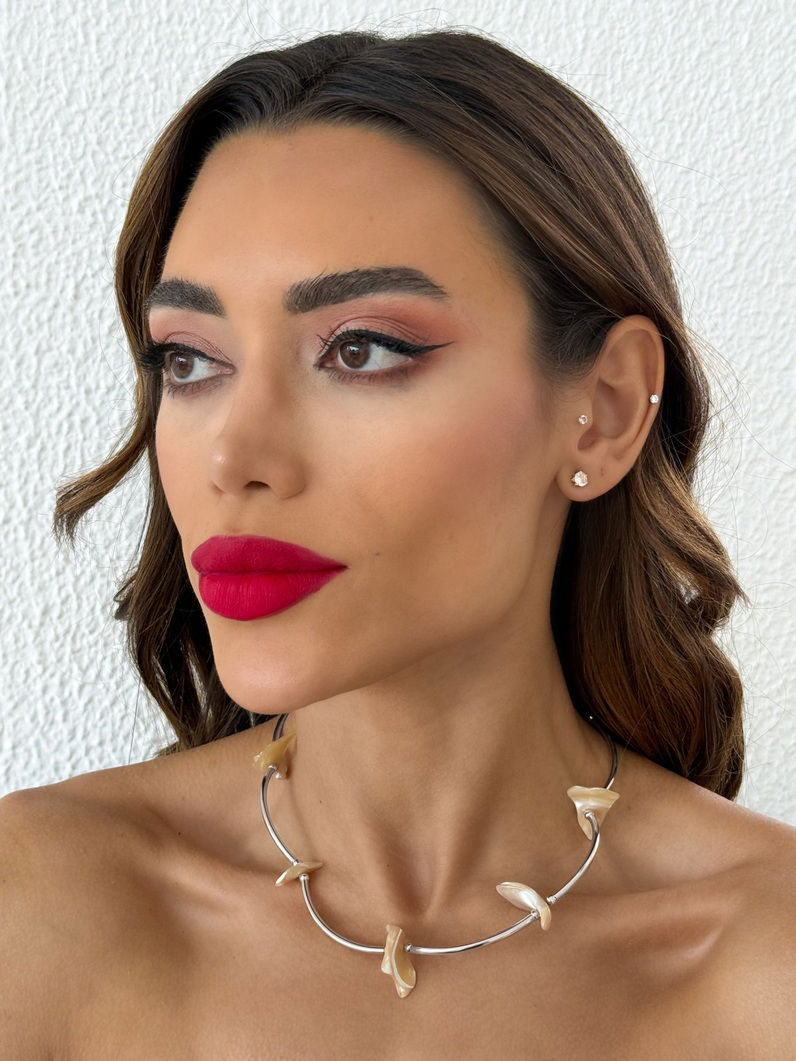 Colar Folheado a Ouro 18k e Prata Cascalhos